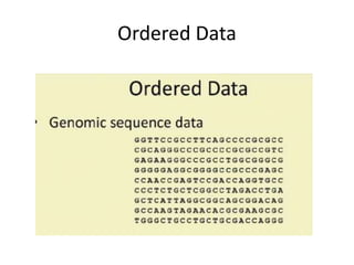 Ordered Data
 