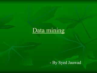 Data mining / data extraction 2024 | PPT