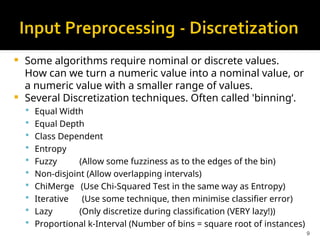 Discretized Classification Processing data mining data quality management - see | PPT