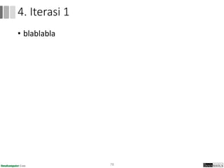 • blablabla
78
4. Iterasi 1
 