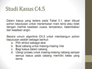 Studi Kasus C4.5
 