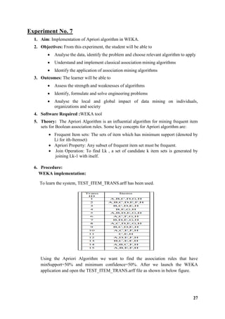 Data mining and data warehouse lab manual updated | PDF
