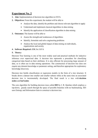 Data mining and data warehouse lab manual updated | PDF