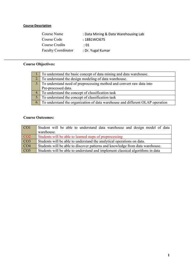 Data mining and data warehouse lab manual updated PDF
