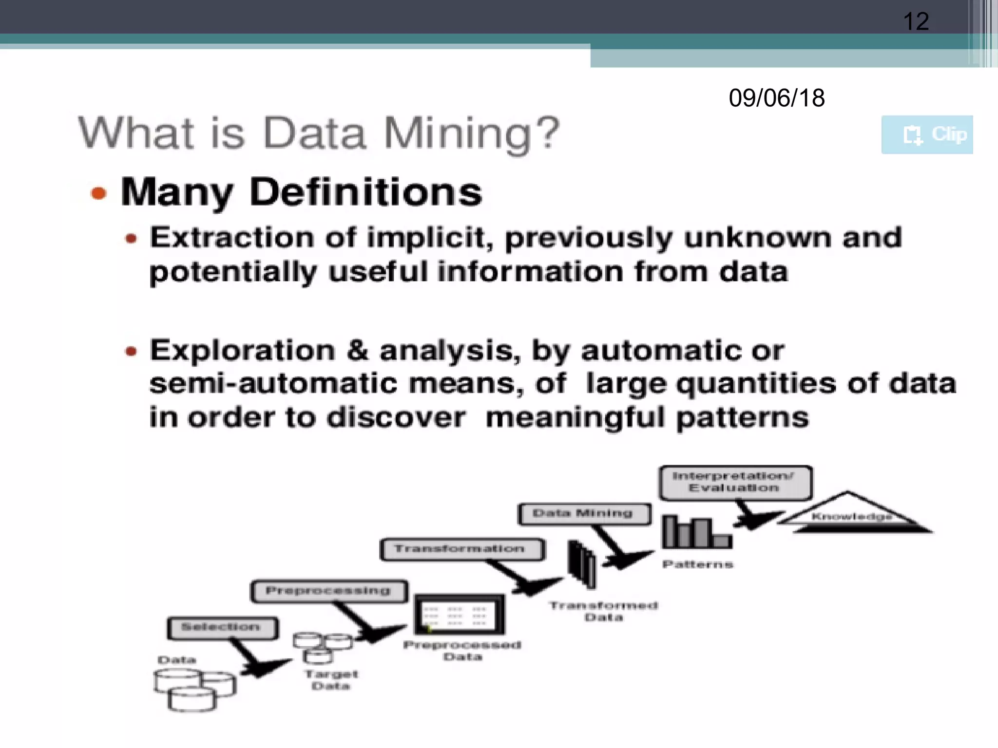Data mining basic fundamentals | PPT