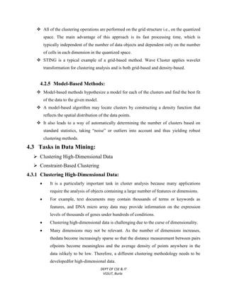 Data Mining & Data Warehousing Lecture Notes | PDF