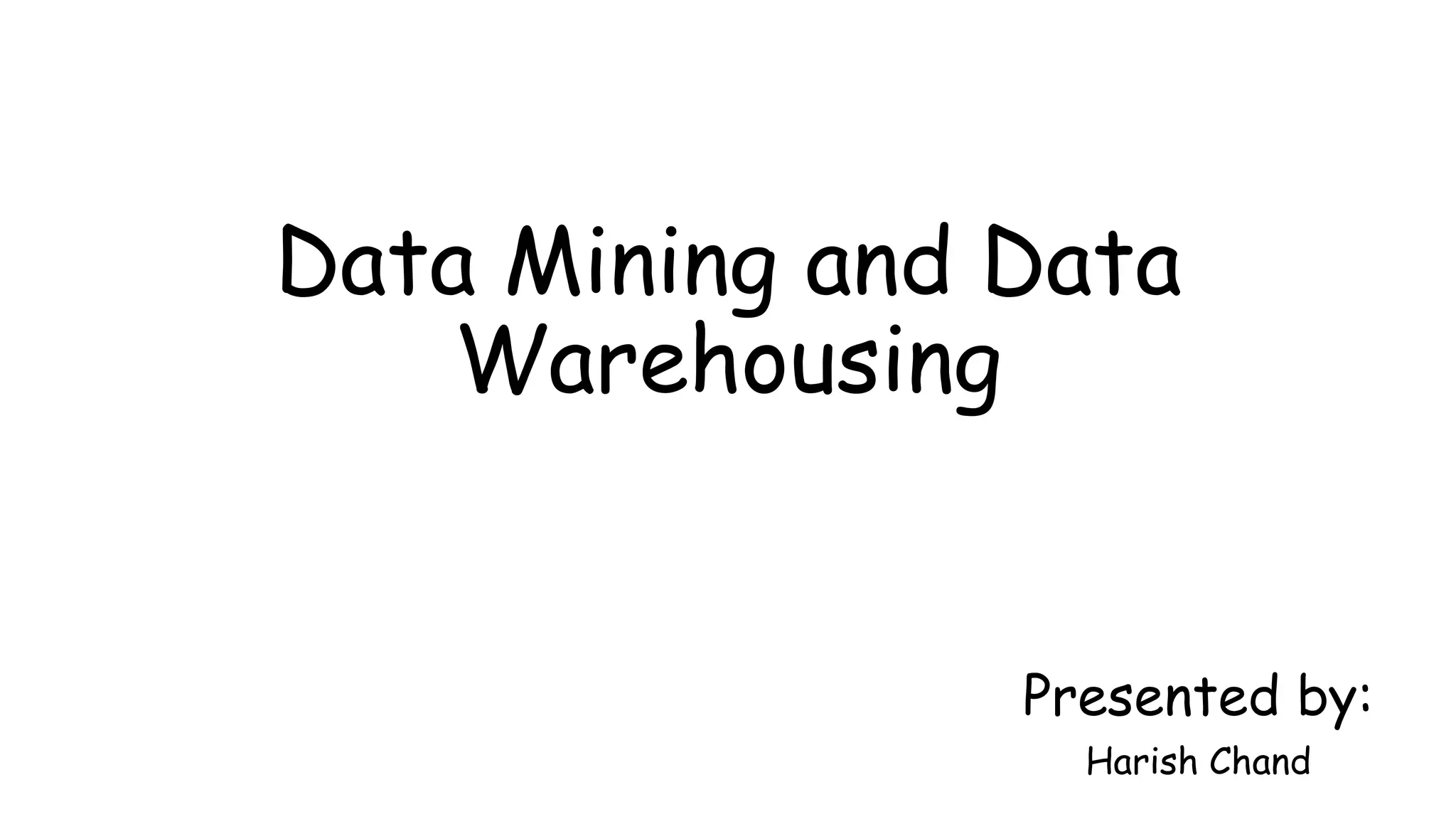 Data mining & data warehousing (ppt) | PPT 