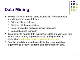 Datamining for crm | PPT