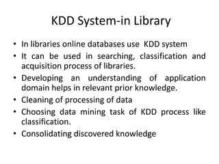 Data mining in the field of library | PPTX