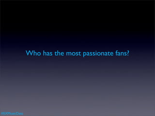Who has the most passionate fans?




#SXMusicData
 