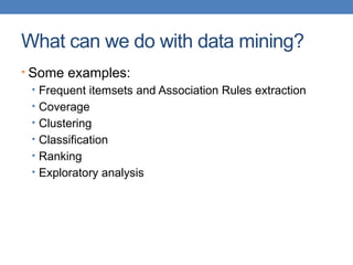 Data mining notes for students into computer science | PPTX