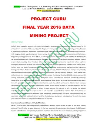 Data mining project list | PDF
