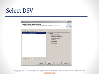 Copyright 2014 © Ram Kedem. All rights reserved. Not to be reproduced without written consent.
ramkedem.com
Select DSV
 