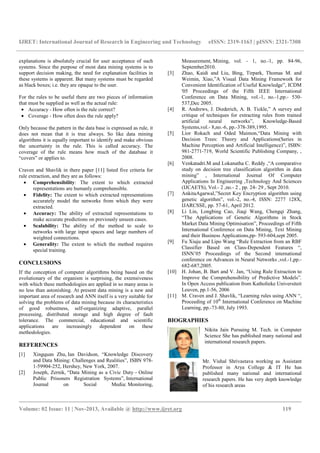 Data mining techniques a survey paper | PDF