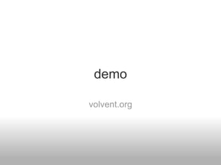 demo volvent.org 