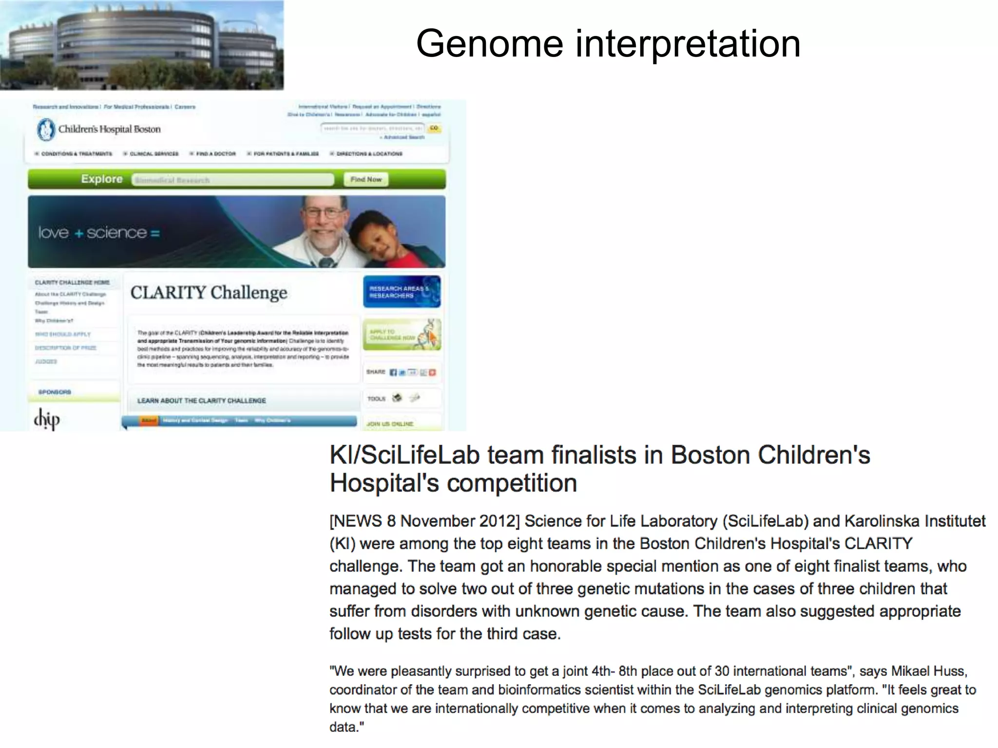 Genome interpretation

 