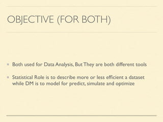 Data Mining vs Statistics | PDF