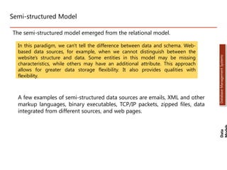 Semi Model Example Data Model. in types of model are available | PPTX