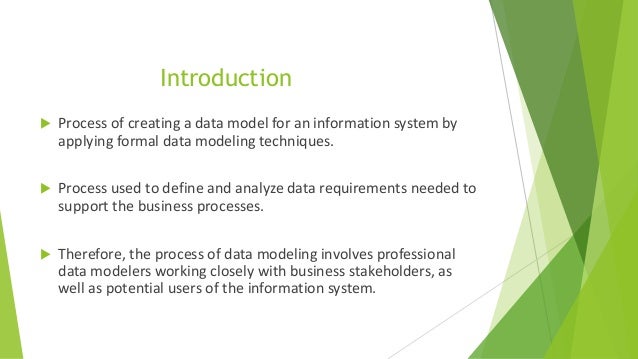 data modeling ppt ppt model