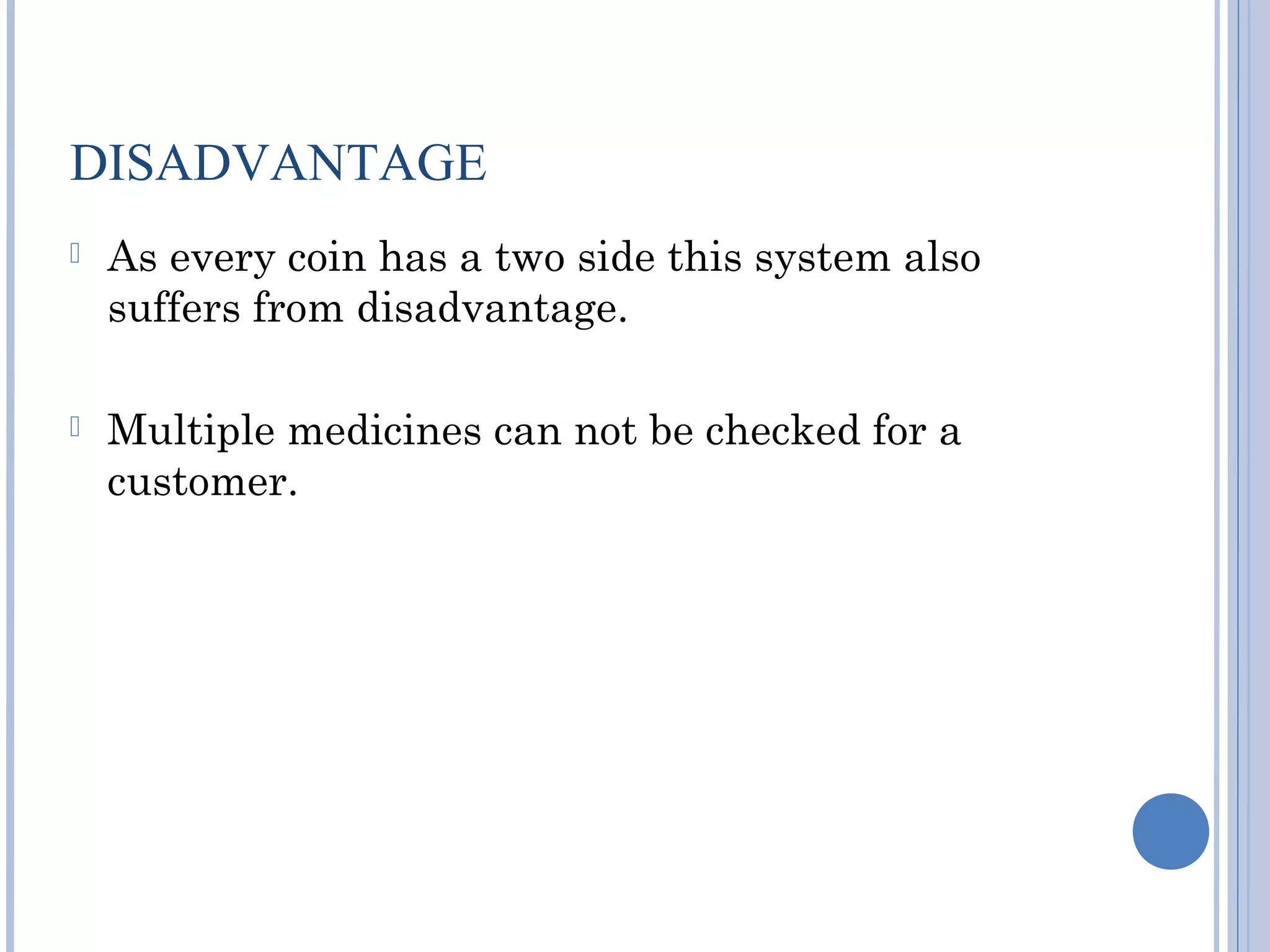 MEDICAL STORE MANAGEMENT SYSTEM | PPT