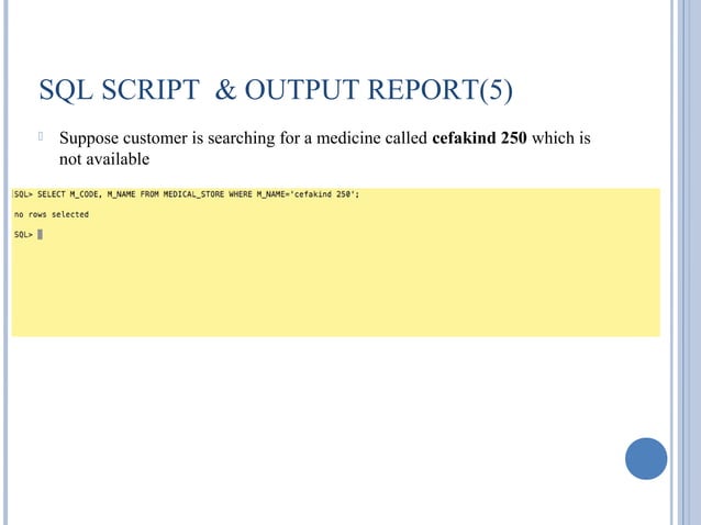 MEDICAL STORE MANAGEMENT SYSTEM | PPT | Databases | Computer Software ...
