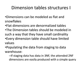 Data modeling dimensions for dta warehousing | PPTX