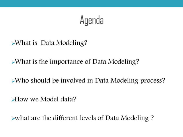 Data modeling for Data warehouse | PPT