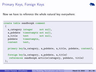 Data Modeling, Normalization and Denormalization | Nordic PGDay 2018 ...