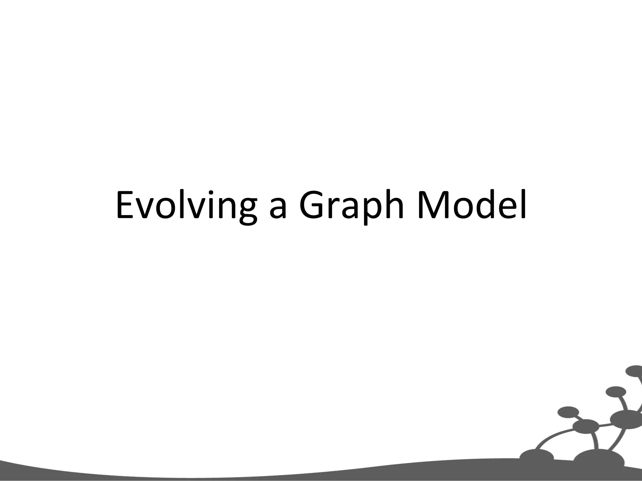 Evolving  a  Graph  Model   