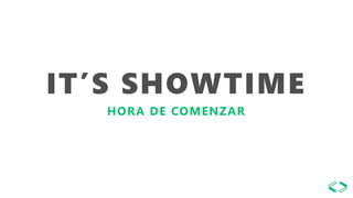 IT’S SHOWTIME
HORA DE COMENZAR
 