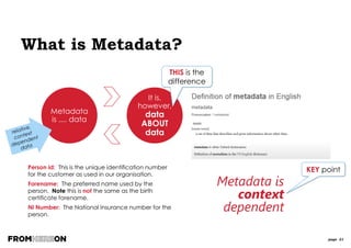 page 21
Where else do you use
metadata every day?
 