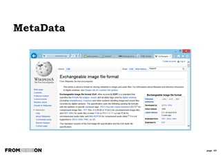 page 25
Exercise 1:
Data or Metadata
DATA OR METADATA?
Chris Bradley
Company Name
750 metres
1 Royal Crescent, Bath
Shell
Dubai
Date Of Birth
Order Date
Nov 3rd 2014
Order Status
Chris.bradley@DMAdvisors.co.uk
+44 7808 038 173
Location
Singer Name
 
