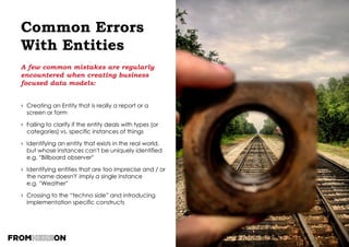 page 64
Alternate Key
ALTERNATE KEY (AK):
ANOTHER WAY OF IDENTIFYING THE ENTITY
Are these good
AK’s for all
circumstances?
 