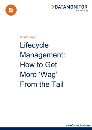 White Paper


Lifecycle
Management:
How to Get
More ‘Wag’
From the Tail
 