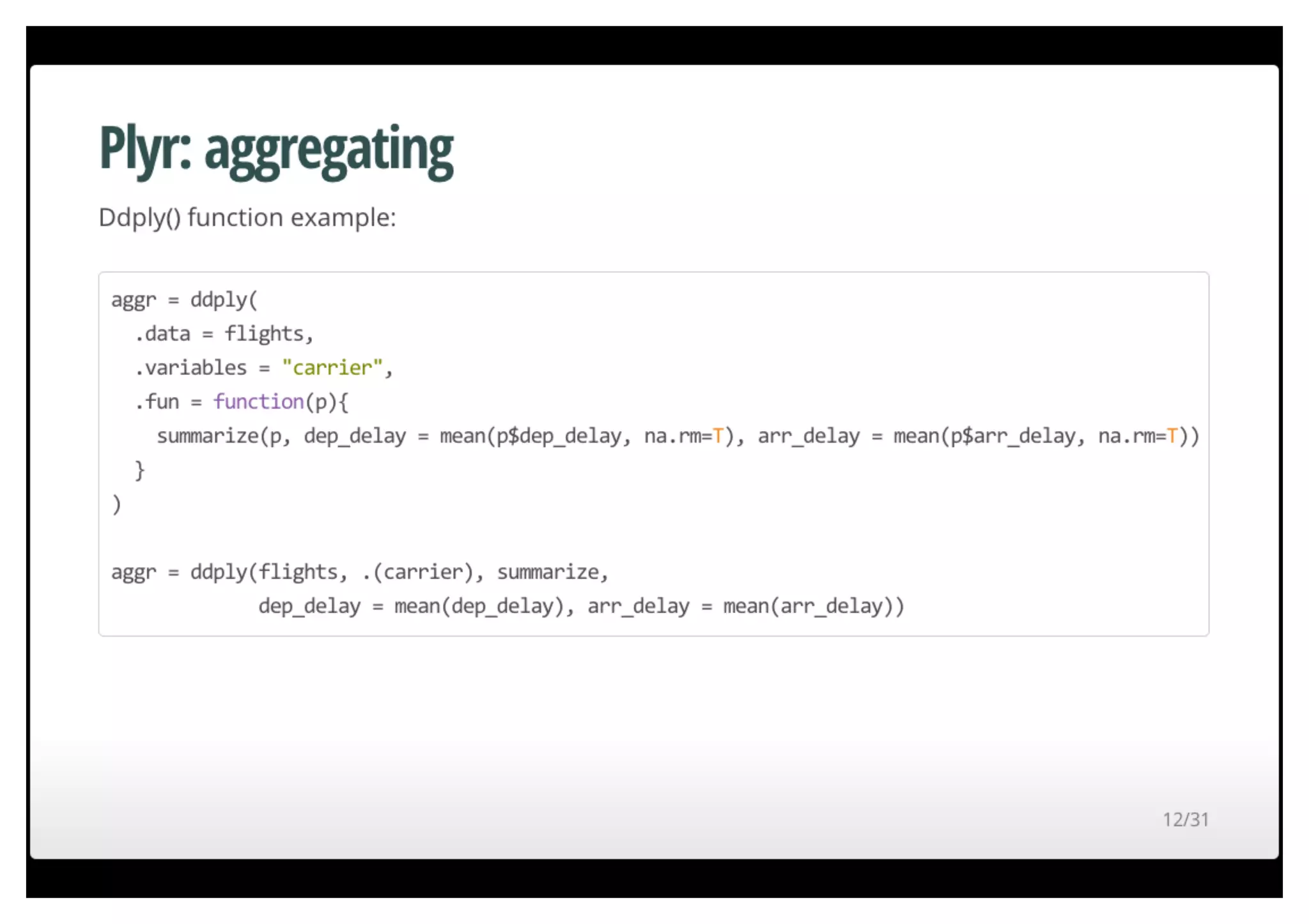 Fast data munging in R