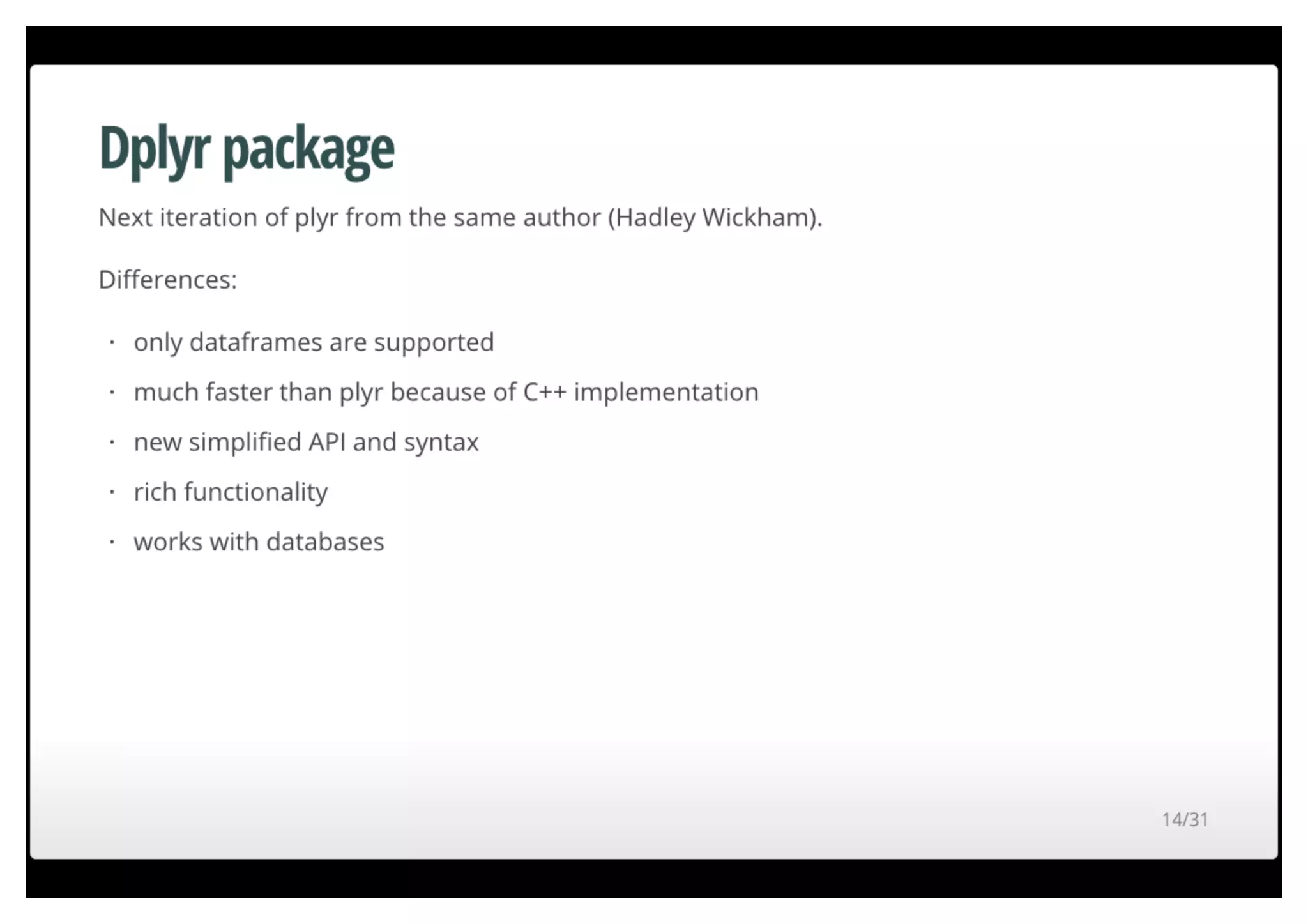 Fast data munging in R