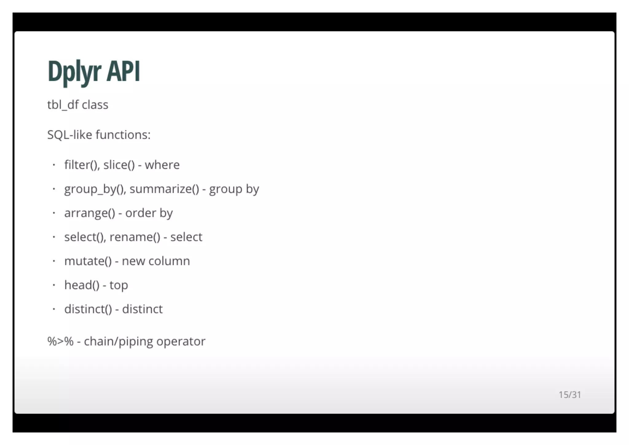 Fast data munging in R