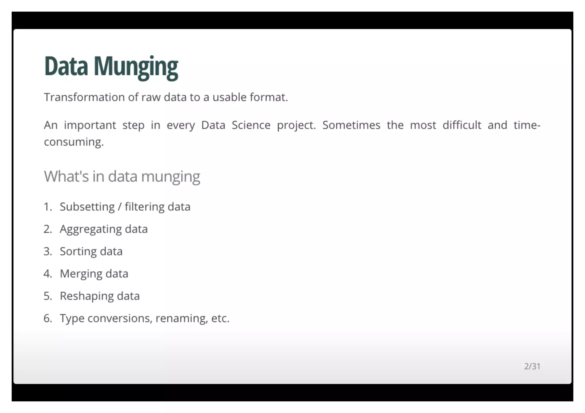 Fast data munging in R