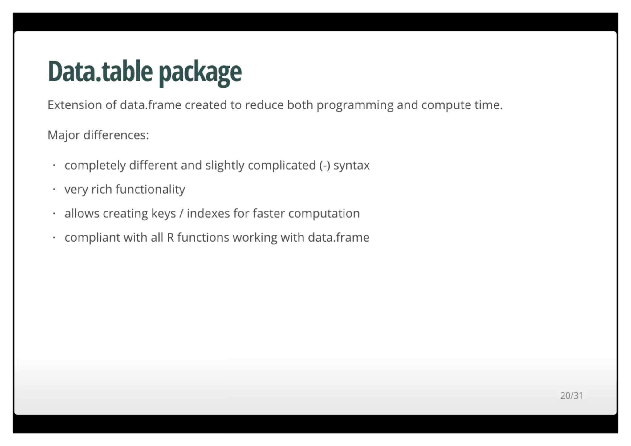 Fast data munging in R