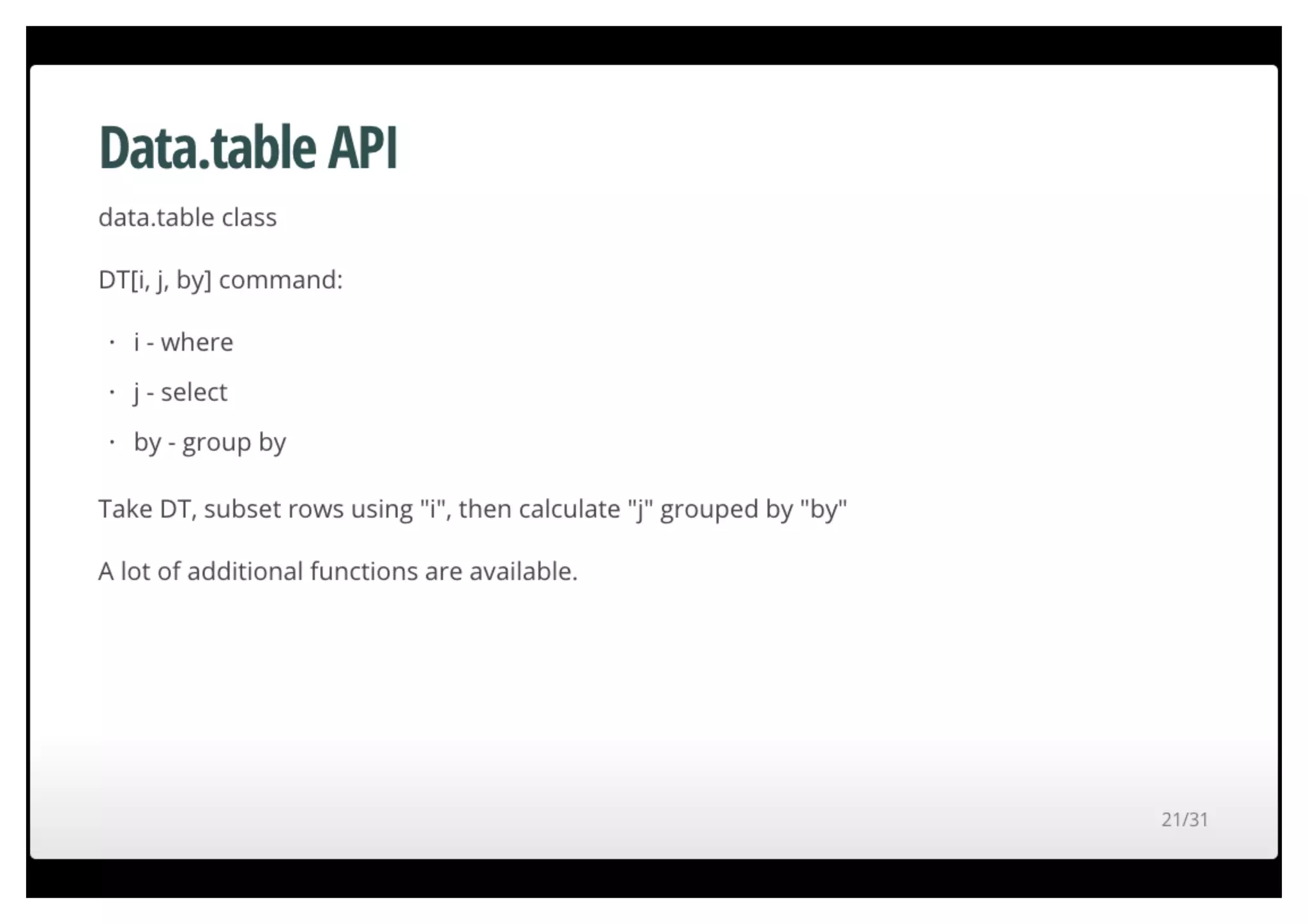 Fast data munging in R