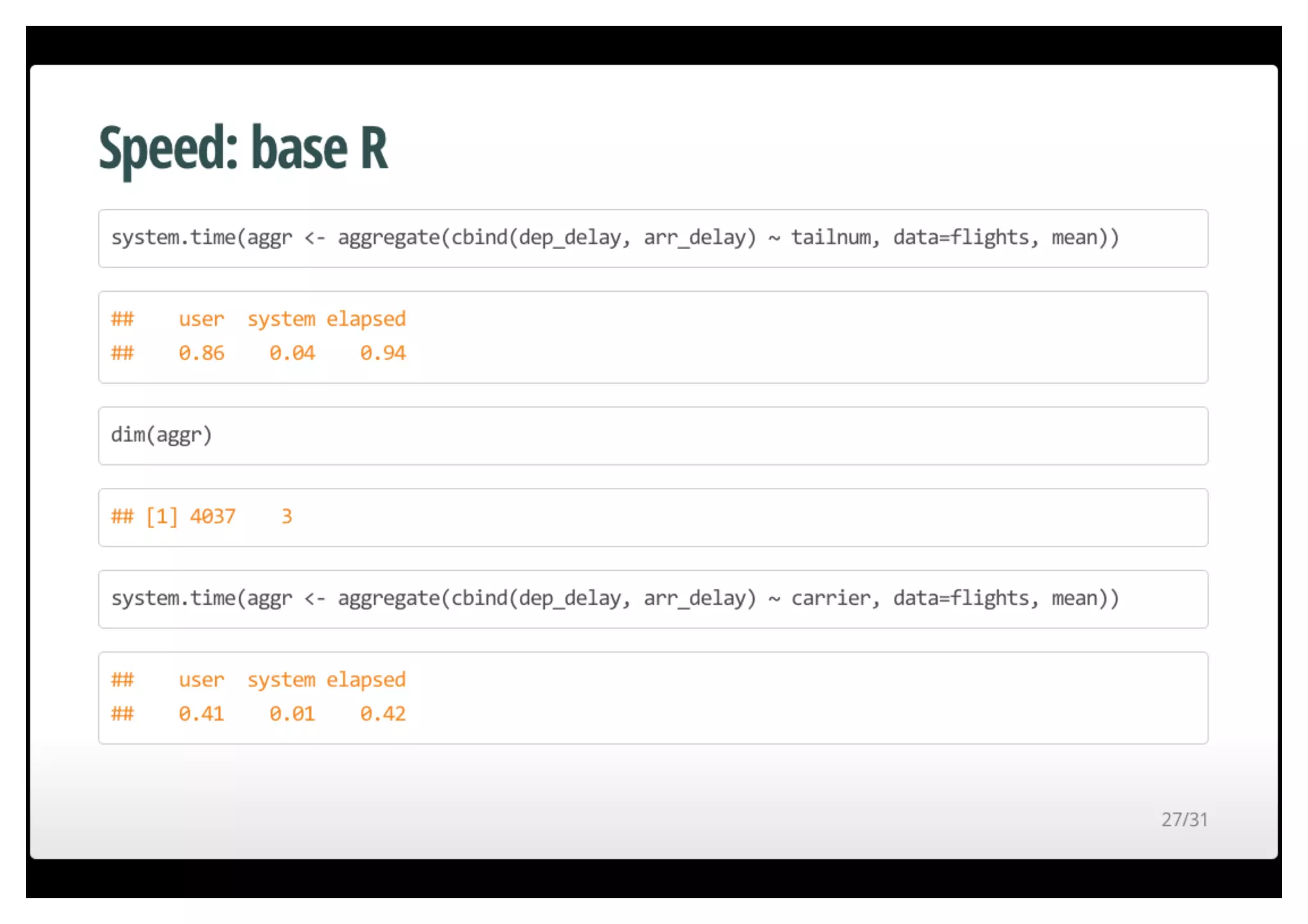 Fast data munging in R