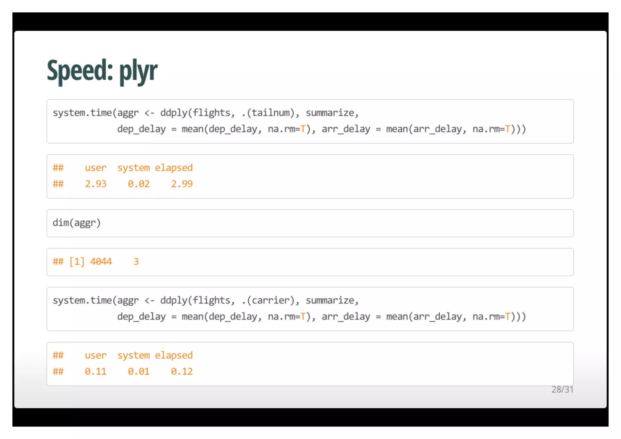 Fast data munging in R