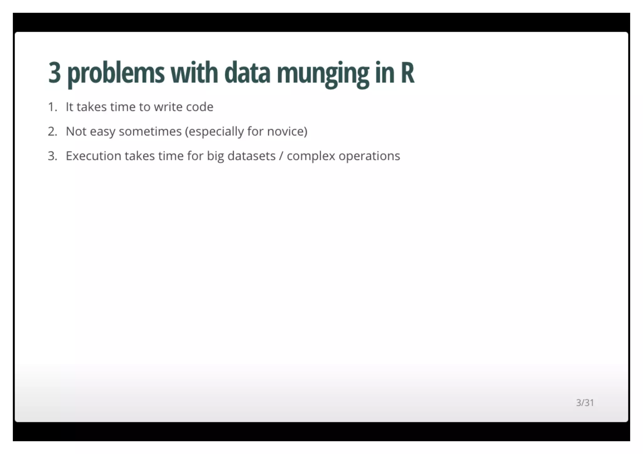 Fast data munging in R