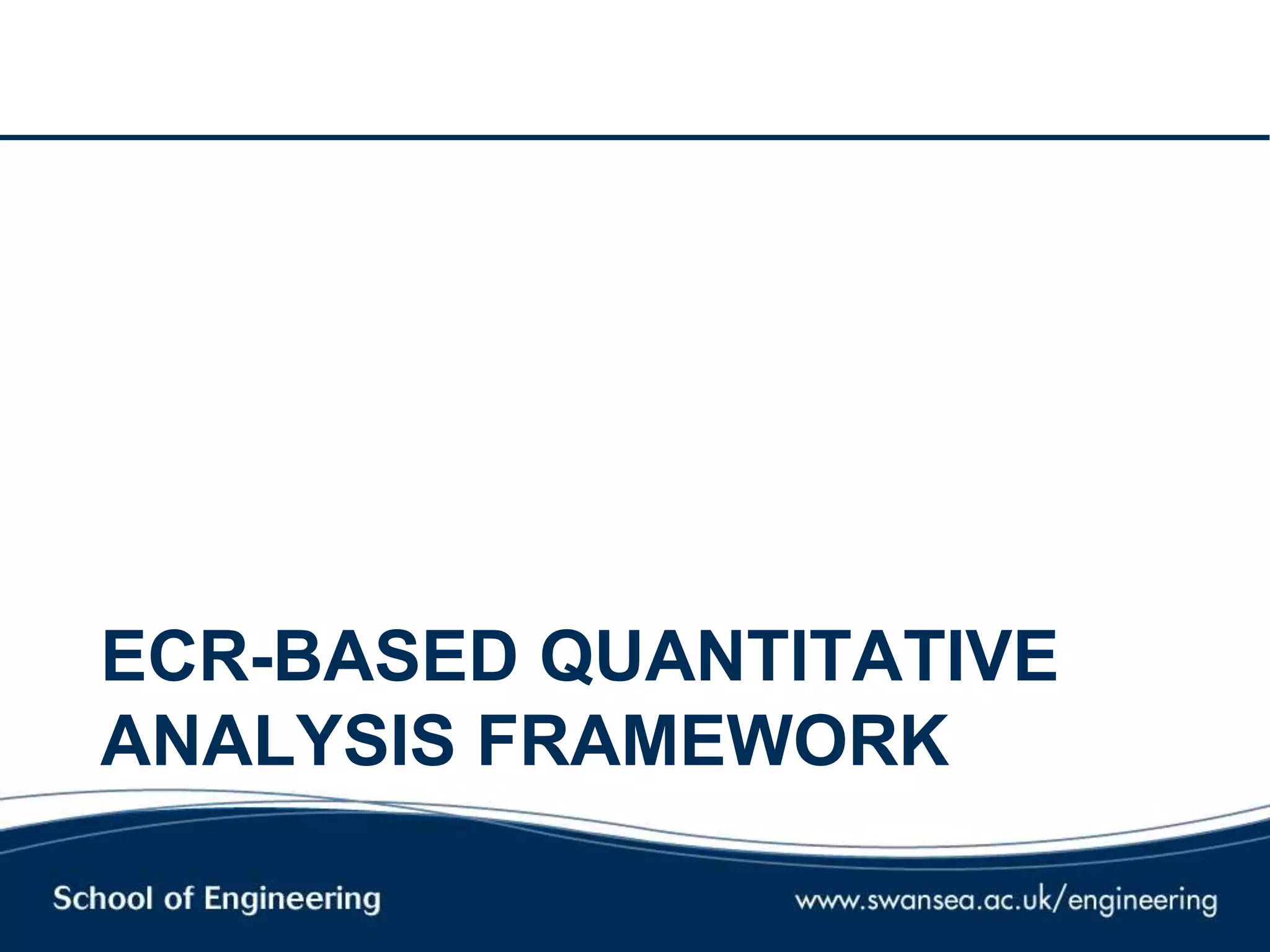 ECR-BASED QUANTITATIVE
ANALYSIS FRAMEWORK
 