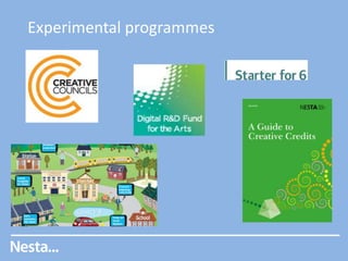 Experimental programmes

 