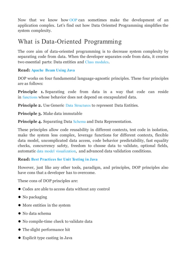 Data Oriented Programming in Java | PDF