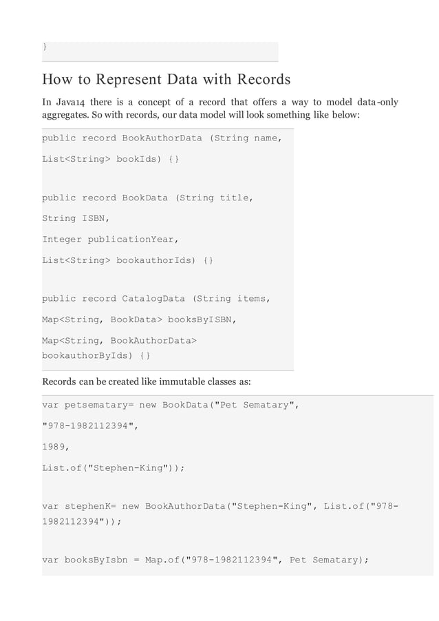 Data Oriented Programming in Java | PDF