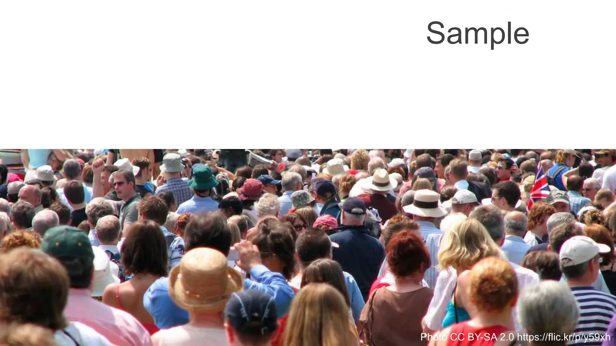 Sample
Photo CC BY-SA 2.0 https://flic.kr/p/y59xh
 