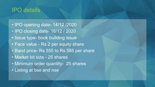 Data patterns ipo | PPT