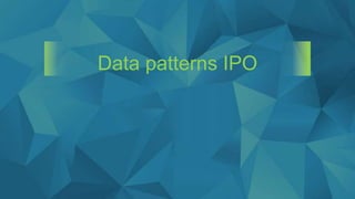 Data patterns IPO
 